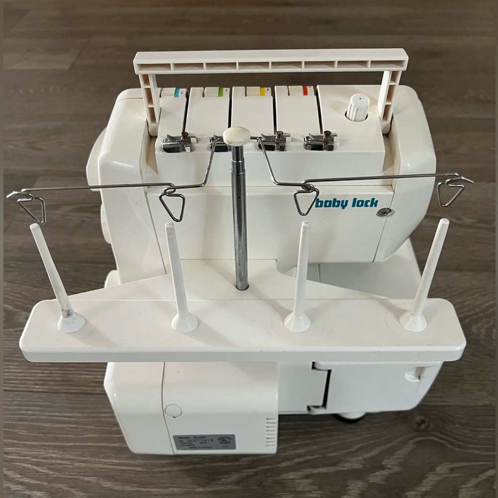 Like New Baby Lock White Serger Sewing Machine Conditions in Working Great 100% - Picture 8 of 16